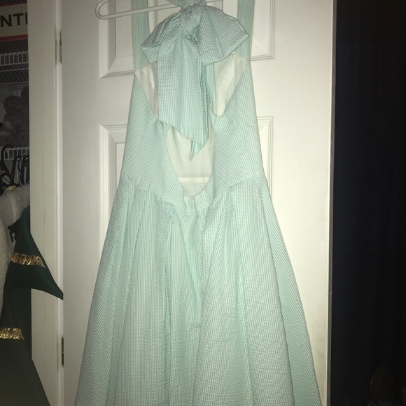 Lauren James Seafoam green seersucker dress - Picture 3 of 5
